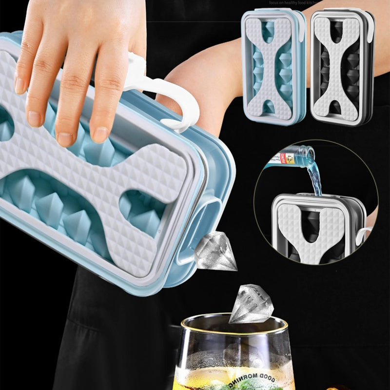 2-in-1 Ice Cube Maker & Bottle – Portable, Stylish & Easy Use - Elysian Nest
